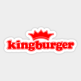 Kingburger (Red Text) Sticker